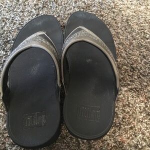 Fitflop, size 8, color gray metallic
